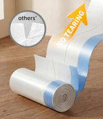 120 Count Cat Litter Bags Compatible with Automatic Litter Box Robot 3/4/5, Pre-Separated, Heay-Duty Self-cleaning Cat Litter Box Liners with Drawstring, 26''x15.8" Holds 22LBS, Waterproof - (6 ROLLS)