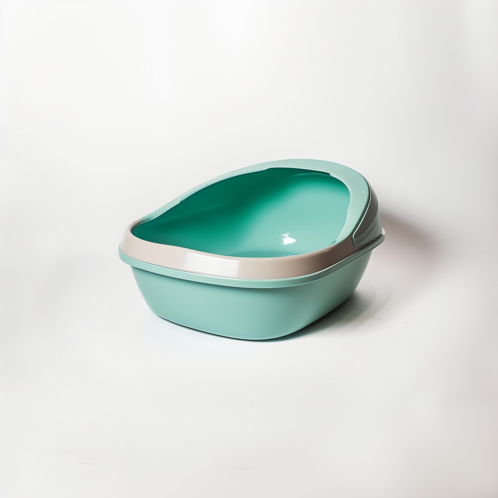 Cat Litter Box, Plastic ABS ordorless, 70x40x20cm- Green